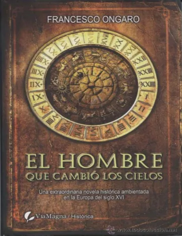 El hombre que cambió los cielos de Francesco Ongaro, portada del libro