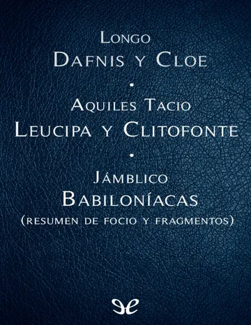 Dafnis y Cloe & Leucipa y Clitofont de AA VV, portada del libro