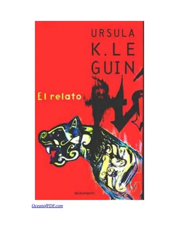 El Relato de Ursula K. LeGuin, portada del libro