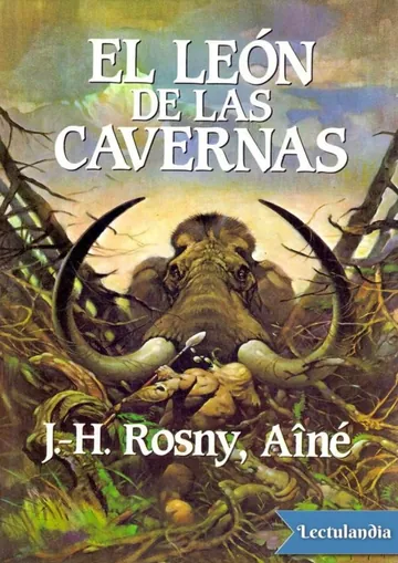 El león de las cavernas de J.-H. Rosny, portada del libro