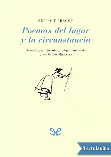 Poemas de lugar y la circunstancia de Bertolt Brecht, portada del libro