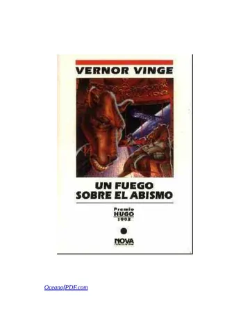 Un fuego sobre el abismo de Vernor Vinge, portada del libro