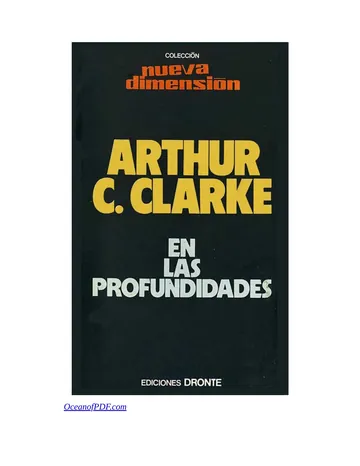 En las profundidades de Arthur C. Clarke, portada del libro