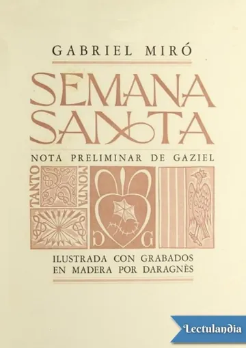 Semana Santa de Gabriel Miró, portada del libro