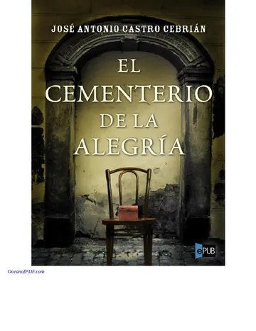 El cementerio de la alegría de Jose Antonio Castro Cebrian, portada del libro