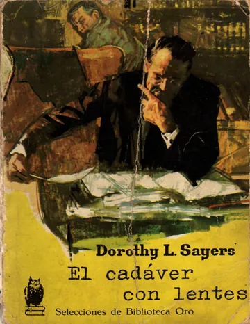 El cadáver con lentes de Dorothy L. Sayers, portada del libro