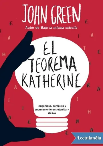 El teorema Katherine de John Green, portada del libro