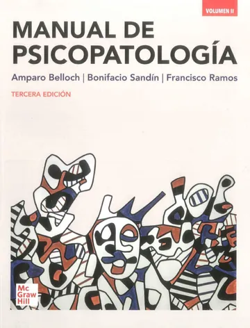 Manual de Psicopatologia Vol 2 de Amparo Belloch, portada del libro