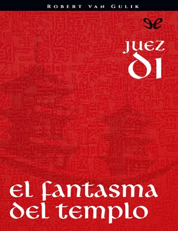 El fantasma del templo de Robert Hans van Gulik, portada del libro