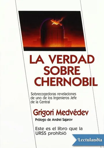 La verdad sobre Chernóbil de Grigori Medvedev, portada del libro