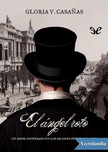 El ángel roto de Gloria V. Casañas, portada del libro