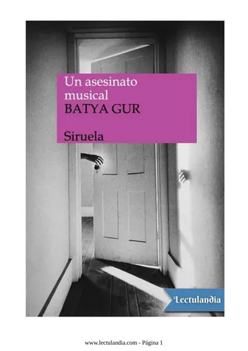 Un asesinato musical de Batya Gur, portada del libro