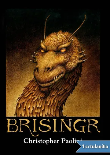 Brisingr de Christopher Paolini, portada del libro