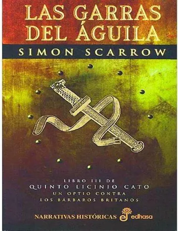 Las garras del aguila de Simon Scarrow, portada del libro