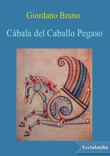 Cábala del caballo Pegaso de Giordano Bruno, portada del libro
