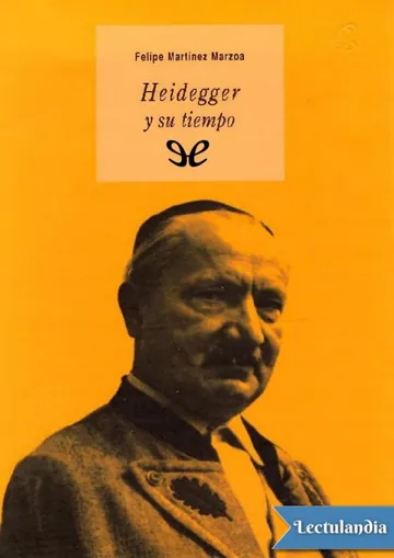 Heidegger y su tiempo de Felipe Martínez Marzoa, portada del libro