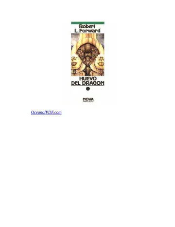 Huevo del dragón de Robert L. Forward, portada del libro