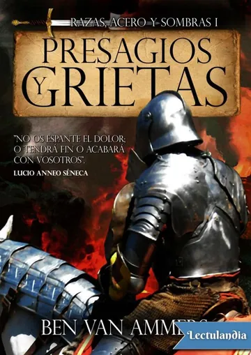 Presagios y grietas de Benjamín Van Ammers Velázquez, portada del libro