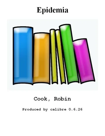 Epidemia de Robin Cook, portada del libro