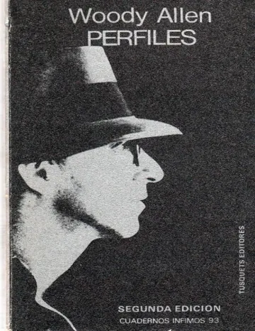 Perfiles de Woody Allen, portada del libro