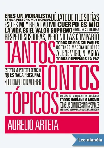 Tantos tontos tópicos de Aurelio Arteta, portada del libro