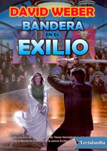Bandera en el exilio de David Weber, portada del libro