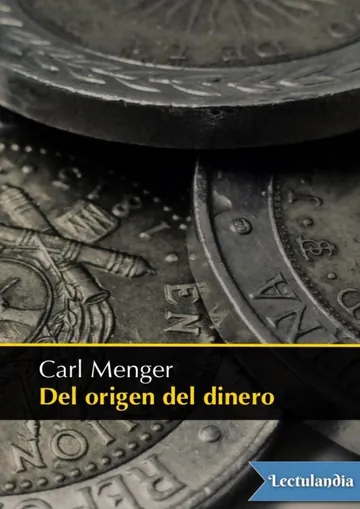 Del origen del dinero de Carl Menger, portada del libro