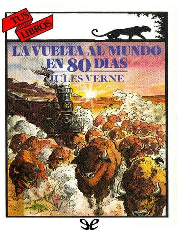 La vuelta al mundo en 80 dias de Jules Verne, portada del libro