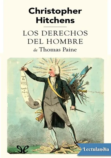 Los derechos del hombre de Thomas Paine de Christopher Hitchens, portada del libro