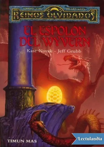 El espolón del wyvern de Jeff Grubb, portada del libro