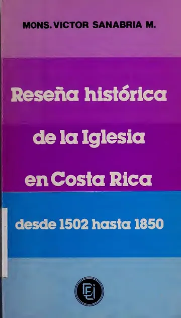 Resena historica de la iglesia en C de Victor (Sanabria Marti Sanabria M., portada del libro