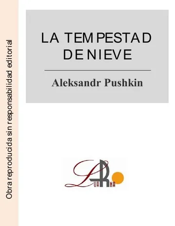 La tempestad en la nieve de Aleksandr Pushkin, portada del libro