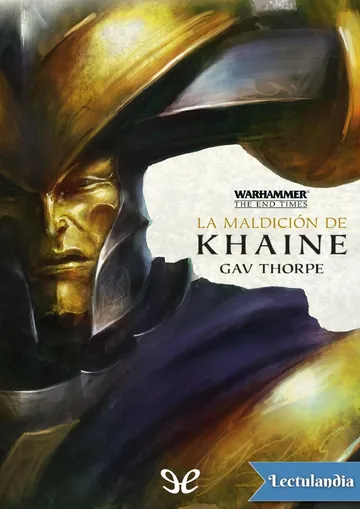 La maldición de Khaine de Gav Thorpe, portada del libro