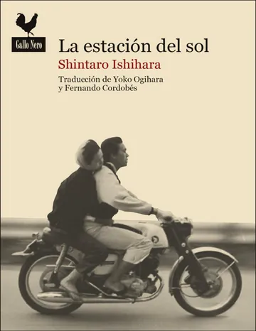 Estación del sol de Shintaro Ishihara, portada del libro