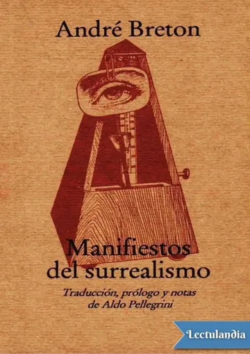 Manifiestos del surrealismo de André Breton, portada del libro