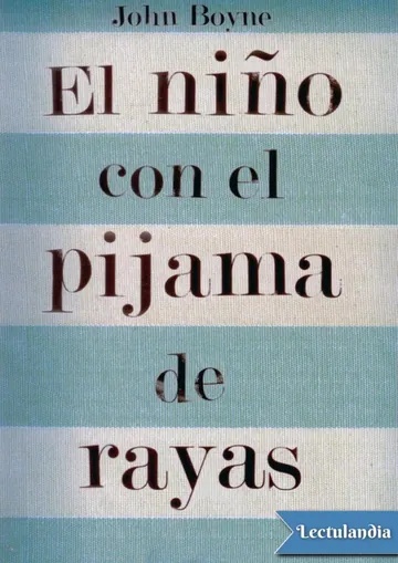 El niño con el pijama de rayas de John Boyne, portada del libro