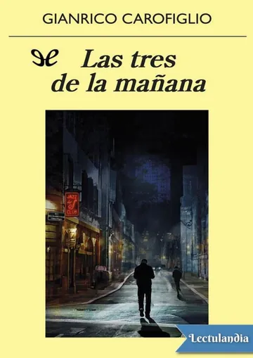 Las tres de la mañana de Gianrico Carofiglio, portada del libro