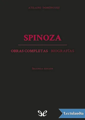 Obras completas y biografías de Spinoza, portada del libro