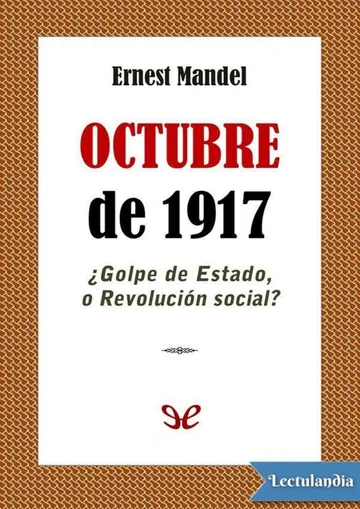 Octubre de 1917 de Ernest Mandel, portada del libro