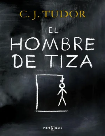 El hombre de tiza de C.J. Tudor, portada del libro