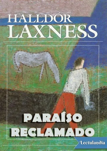 Paraíso reclamado de Halldór Laxness, portada del libro