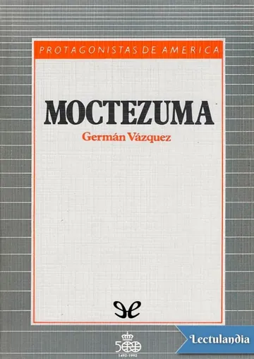 Moctezuma de Germán Vázquez, portada del libro