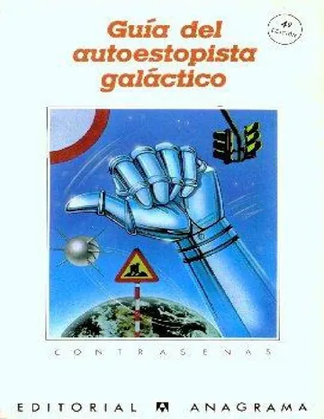 Guía del Autoestopista Galáctico de Douglas Adams, portada del libro