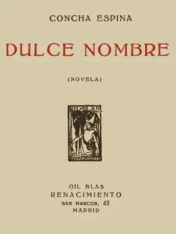 Dulce Nombre de Concha Espina, portada del libro