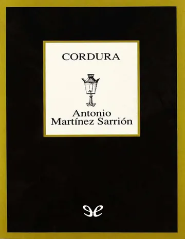 Cordura de Antonio Martínez Sarrión, portada del libro