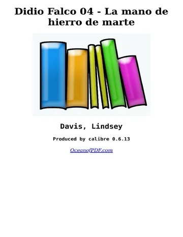 Didio Falco 04 - La mano de hierro de marte de Lindsey Davis, portada del libro