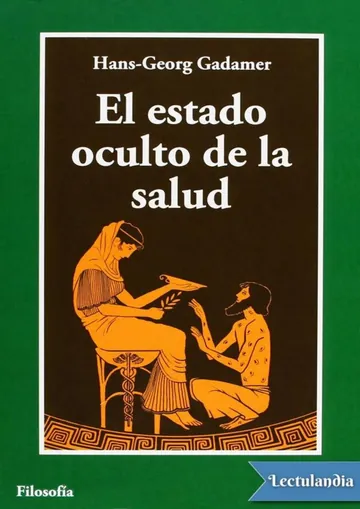 El estado oculto de la salud de Hans-Georg Gadamer, portada del libro