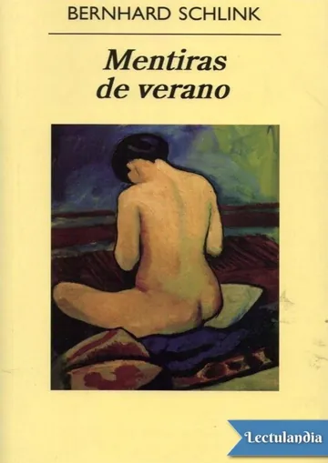 Mentiras de verano de Bernhard Schlink, portada del libro