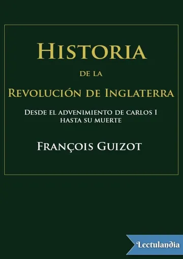Historia de la Revolución de Inglaterra de François Guizot, portada del libro