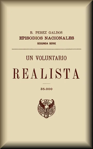 Un voluntario realista de Benito Pérez Galdós, portada del libro
